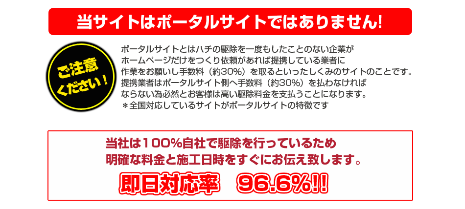 ポータルサイトにご注意ください